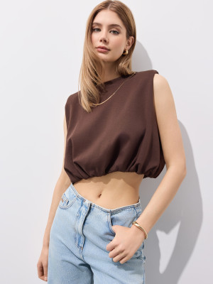 Mohito - Blusa semplice senza maniche - marrone - XL