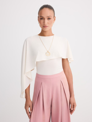 Mohito - Bluse mit Rüschen - Creme - L