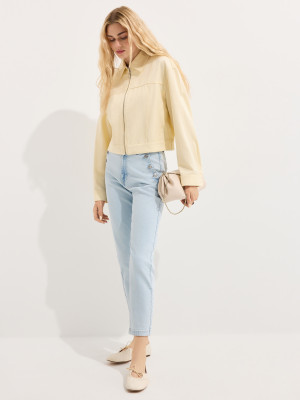 Mohito - Mom-Jeans im Slim-Fit - Blau - 40