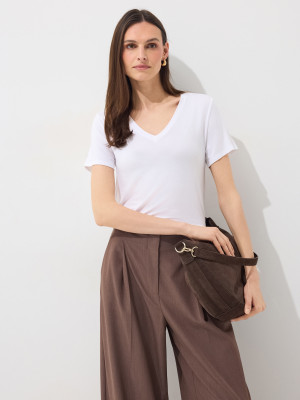 Mohito - T-shirt con scollo a V - bianco - XL