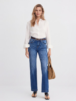 Mohito - Bootcut Jeans - Blau - 32