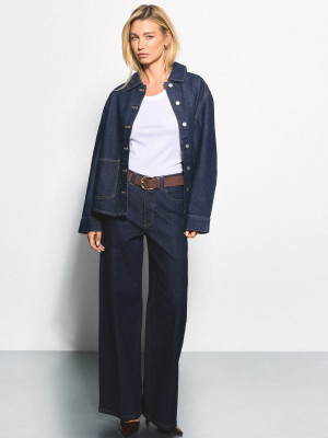 Mohito - Jeans mit weitem Bein - Navy - 32