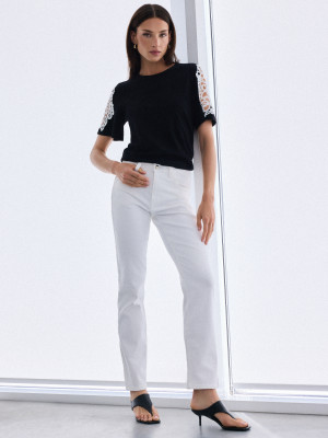 Mohito - Jeans im Straight-Fit - Weiß - 36