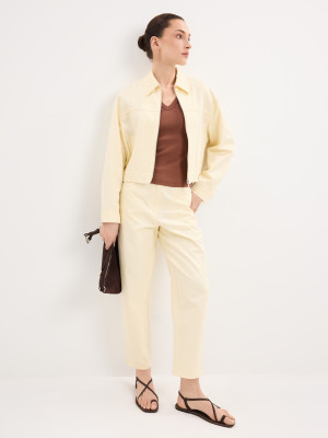 Mohito - Lyocell blend trousers - giallo chiaro - 34