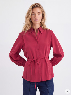 Mohito - Camisa con detalle para atar - rosa - 40