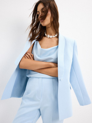 Mohito - Blazer sagomato - blu pallido - 40