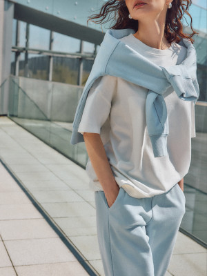 Mohito - Oversized-T-Shirt - Creme - L