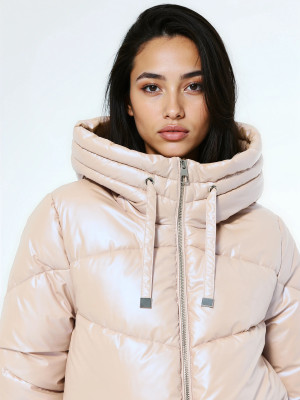 Mohito - Steppjacke mit Kapuze - Creme - 32