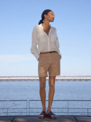 Mohito - Pantaloncini con cintura - beige - 42