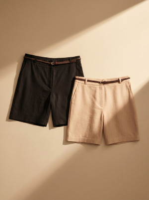 Mohito - Pantaloncini con cintura - beige - 32