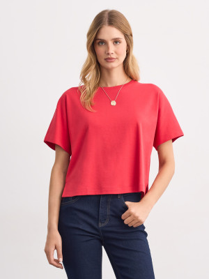 Mohito - Camiseta de algodón - rojo - L