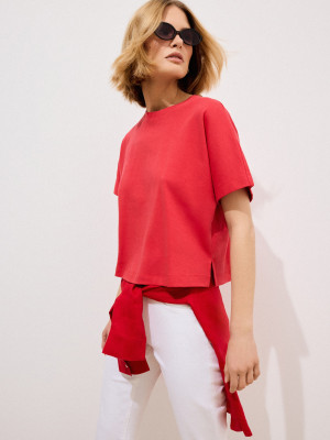 Mohito - Camiseta de algodón - rojo - XL