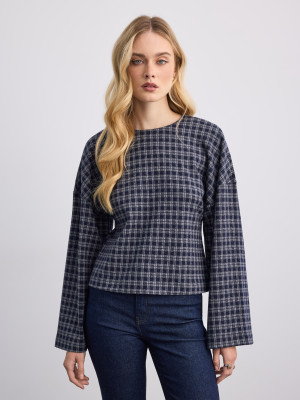Mohito - Blusa a cuadros - steel blue - M