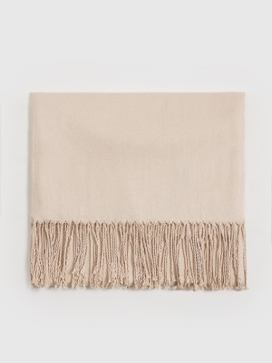 Mohito - Bufanda con flecos - beige - ONE SIZE