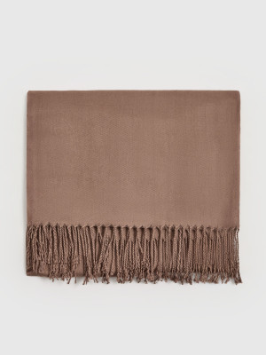 Mohito - Bufanda con flecos - beige - ONE SIZE