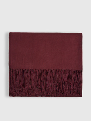 Mohito - Bufanda con flecos - maroon - ONE SIZE