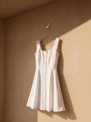 Mohito - Minikleid in A-Linie - Creme - 32