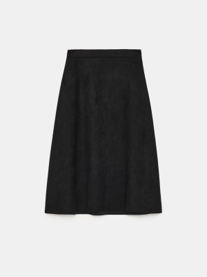 Mohito - Schwarzer Midirock - Schwarz - 34