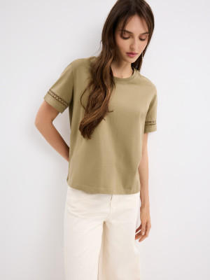 Mohito - T-shirt a maniche corte - verde oliva chiaro - XL