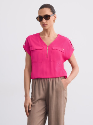 Mohito - Shirt Aus Viskose - Pink - 36