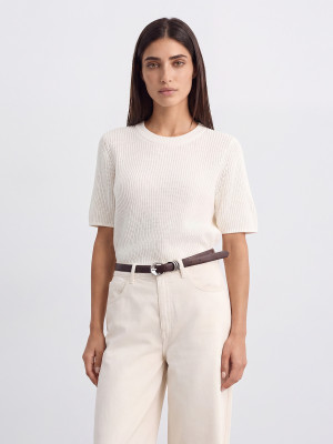 Mohito - Pullover mit Kurzen Ärmeln - Nude - L