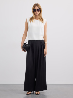 Mohito - Wide leg trousers - Schwarz - 36