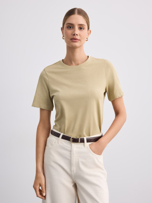 Mohito - T-shirt in cotone - verde pallido - XL