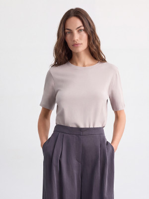 Mohito - T-shirt in cotone - grigio chiaro - S