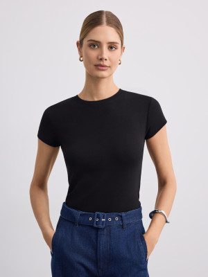 Mohito - Camiseta ajustada - negro - XXS
