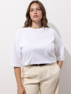 Mohito - Tricou din bumbac - Alb - XL