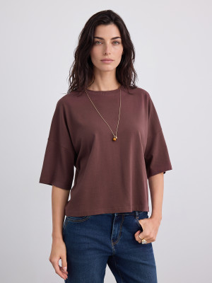 Mohito - Camiseta de algodón - marrón - L