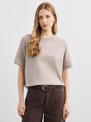 Mohito - T-shirt in cotone - beige - XS