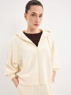 Mohito - Felpa con zip - giallo chiaro - XXL