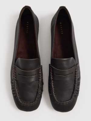 Mohito - Mocasines de piel - marrón oscuro - 39