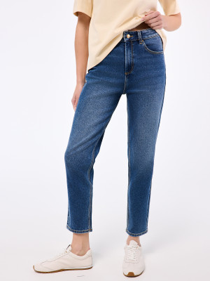 Mohito - Jeansy mom - niebieski -
