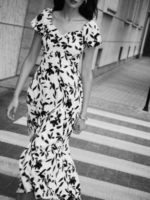 Mohito - Maxi abito a maniche corte - nude - XXS