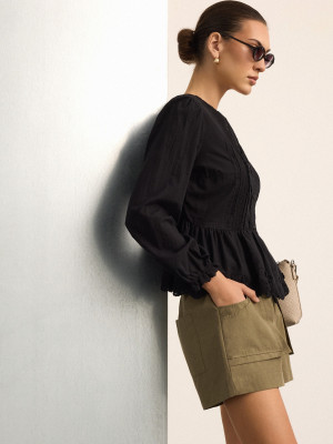 Mohito - Pantaloncini - verde-marrone - 38