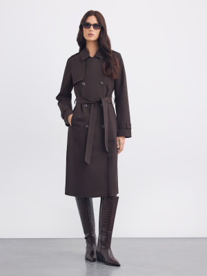 Mohito - LADIES` COAT - Dunkelbraun - 44