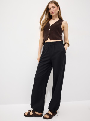 Mohito - Wide leg trousers - Schwarz - 42