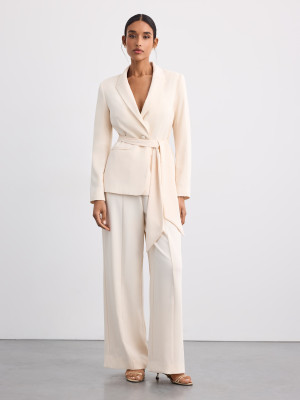 Mohito - Pantaloni wide leg - panna - 32