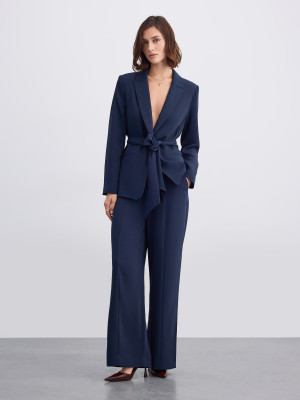 Mohito - Pantaloni wide leg - blu scuro - 34