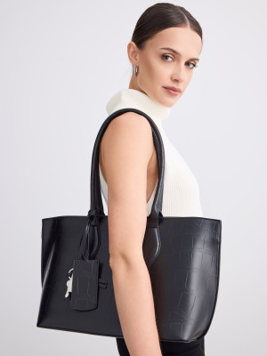 Mohito - Torebka shopper z zawieszką - czarny -