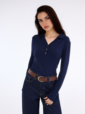 Mohito - Blusa a maniche lunghe - blu scuro - XS