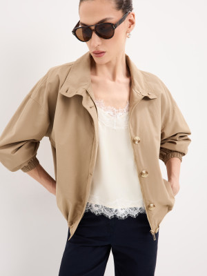 Mohito - Giacca con colletto alto - beige - 40