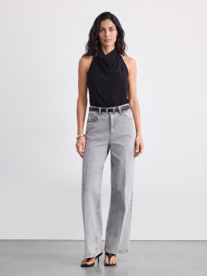 Mohito - Jeans mit weitem Bein - Grau - 36