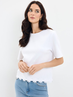 Mohito - Top in cotone - panna - XS
