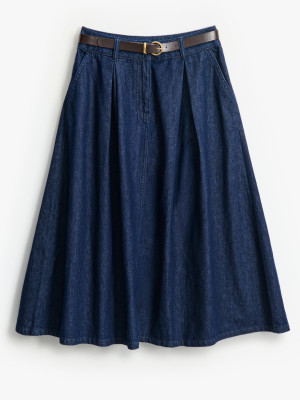 Mohito - Midi-Rock aus Denim - Navy - 34