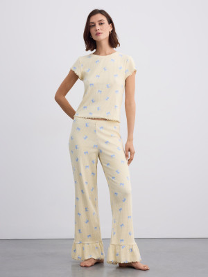 Mohito - Pantaloni del pigiama - giallo chiaro - XS