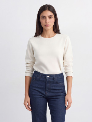 Mohito - Basic-Pullover - Creme - XL