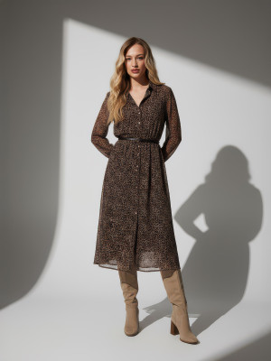 Mohito - Midi-Hemdkleid - Beige - 34